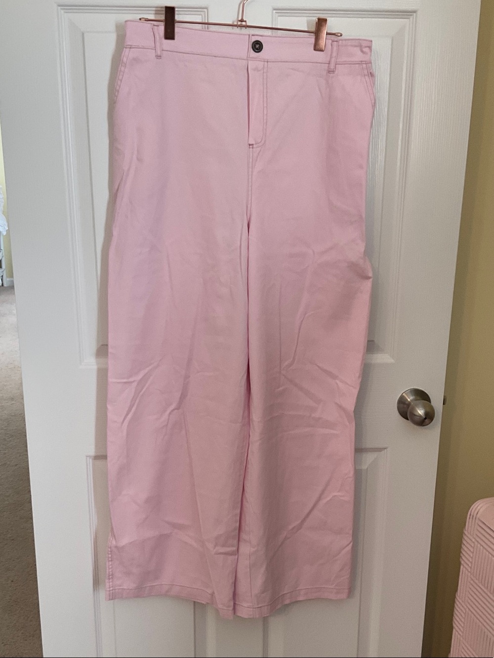 wild fable Wide-Leg Pink Trousers